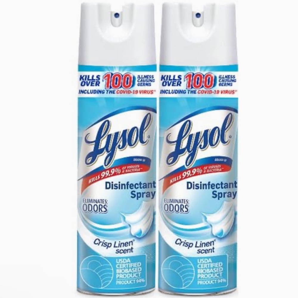 Lysol Disinfectant Spray, Sanitizing and Antibacterial Spray(2 bottles)🤩🤩🤩🤩